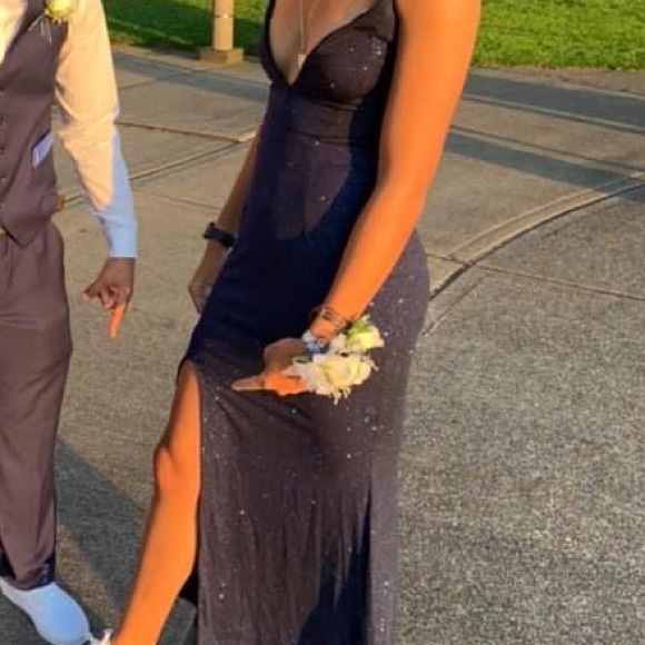 Navy blue sparkly dress!! - Picture 4 of 5